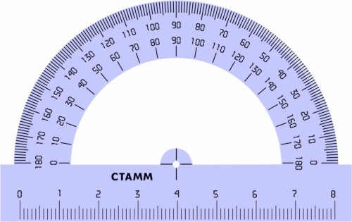Транспортир 8см СТАММ