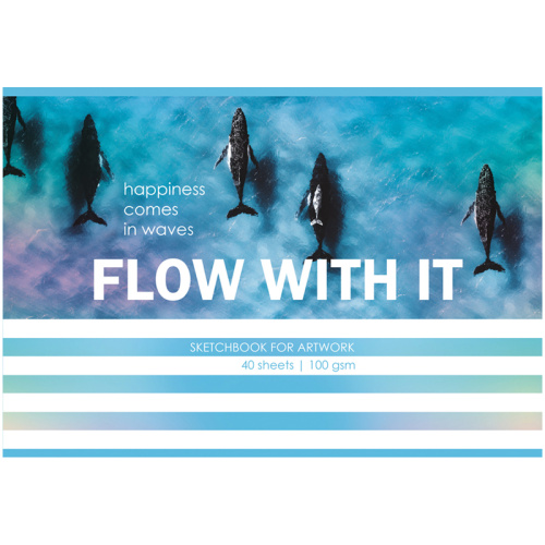 Альбом для рисования 40л. BG Счастье приходит волнами