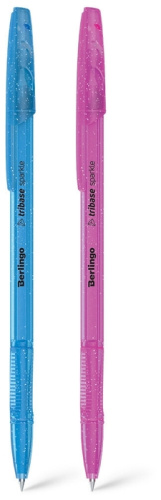 Ручка шариковая Berlingo Tribase Sparkle синяя 0,7мм.