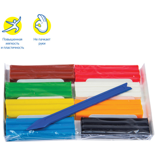 Пластилин 8цв. 120гр. Мульти-Пульти.Енот в лесу