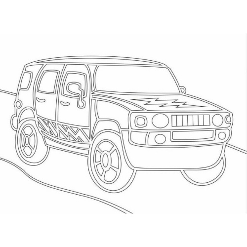 Трафарет Внедорожник