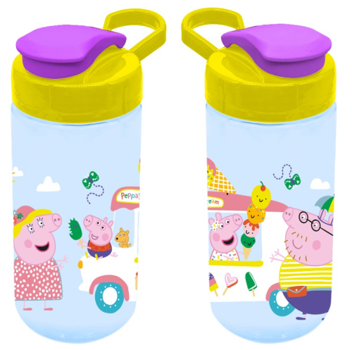 Бутылка 470мл. Свинка Пеппа с держателем