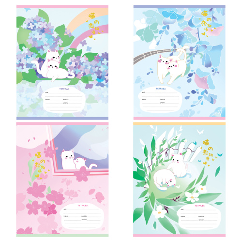 Тетрадь клетка 24л. MESHU Little story