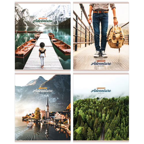 Тетрадь клетка 96л. А5 ArtSpace Путешествия. New adventures