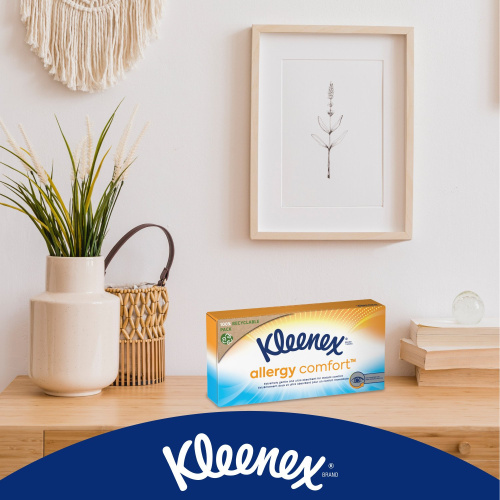 Бумажные салфетки Kleenex гипоаллергенные Comfort BOX 56шт