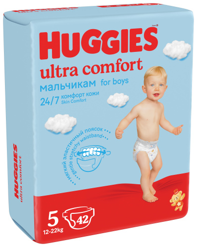 Подгузники Huggies Ultra Comfort Jumbo 5 для мальчиков 42шт