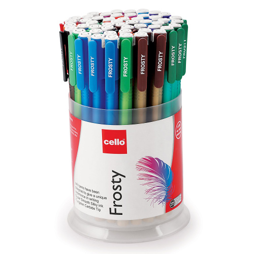 Ручка шариковая Cello Frosty синяя 0,7мм