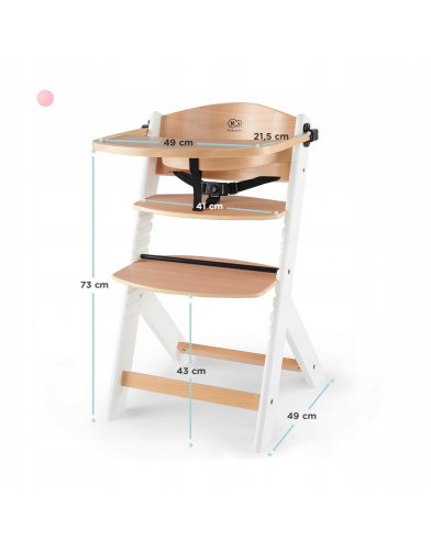 Стульчик для кормления Kinderkraft с подушкой ENOCK (White)