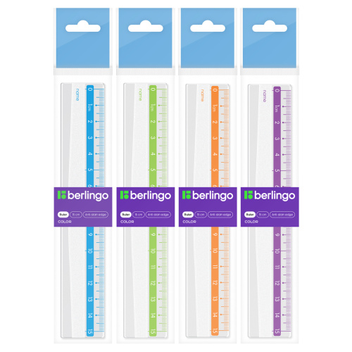 Линейка 15см Berlingo Color
