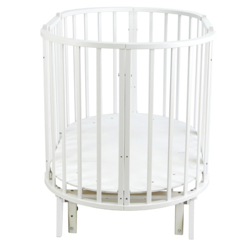 Кровать детская София 6в1 круг/овал с маятником(белый)
