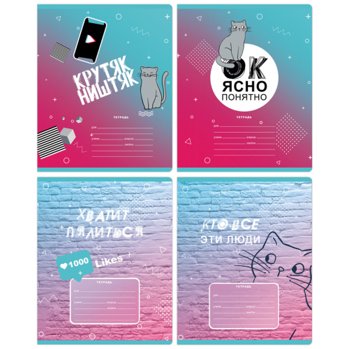 Тетрадь клетка 24л. BG На тиктоке