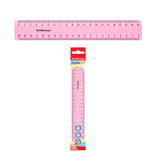 Линейка 20см. ErichKrause Pastel