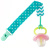 Держатель для пустышки и соски на ленте с прищепкой Roxy-Kids LINE SOOTHER SAVER мятный