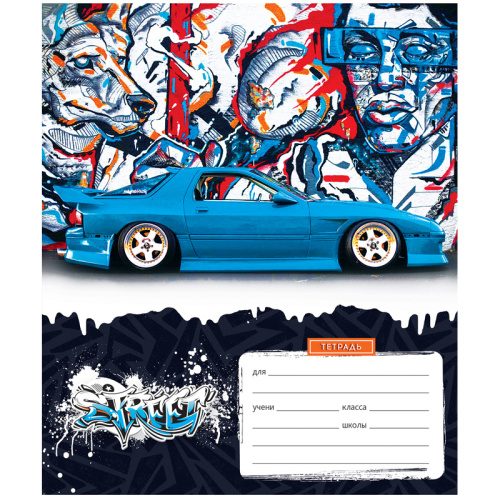 Тетрадь 12л., клетка ArtSpace Техника. Street style