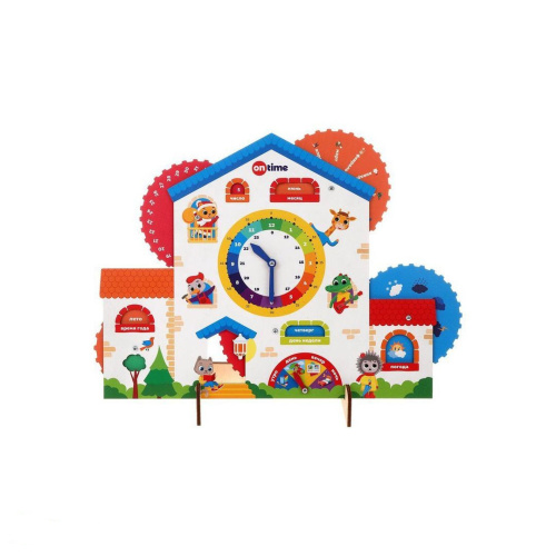 Обучающая доска с часами Мой первый календарь