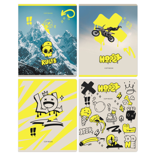 Тетрадь линия 40л. А5 BG Crazy art