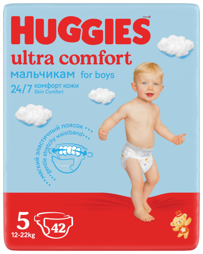 Подгузники Huggies Ultra Comfort Jumbo 5 для мальчиков 42шт