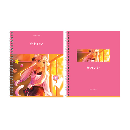 Тетрадь клетка 96л. А5 BG Аниме. Лучшая подруга