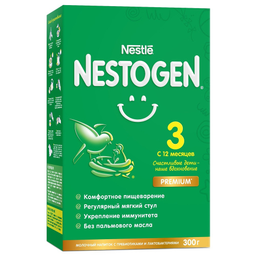 Смесь молочная NESTOGEN 3, 300 г с 12 месяцев
