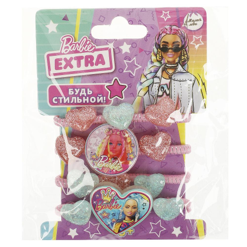 Набор резинок для волос Barbie Extra 4шт.