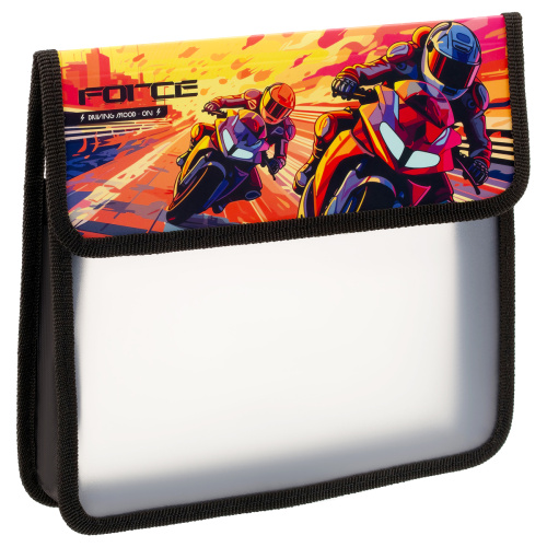 Папка для тетрадей A5 Force пластик. на липучке ArtSpace