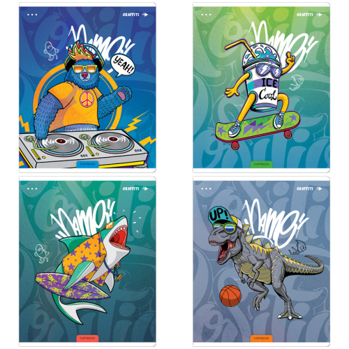 Тетрадь клетка 40л. А5 ArtSpace Рисунки. Graffiti