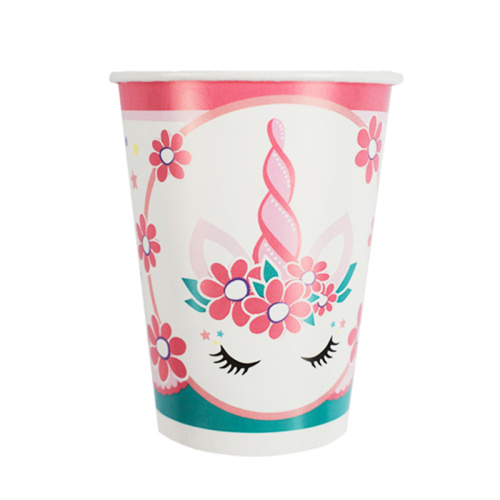 Стаканы бумажные ПатиБум Единорог Pink&Tiffany 200мл. 6шт.
