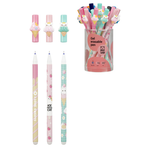 Ручка гелевая стираемая MESHU   Ice cream