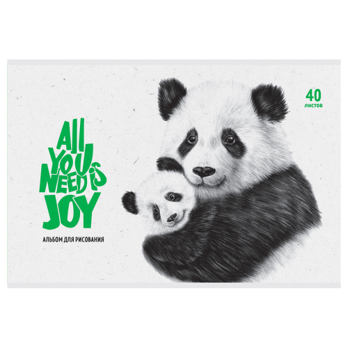 Альбом для рисования 40л. BG All you need is joy