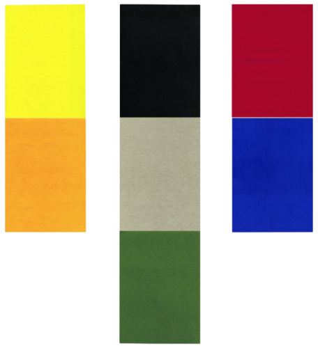 Набор цветной бархатной бумаги 7л. 7цв. Fancy