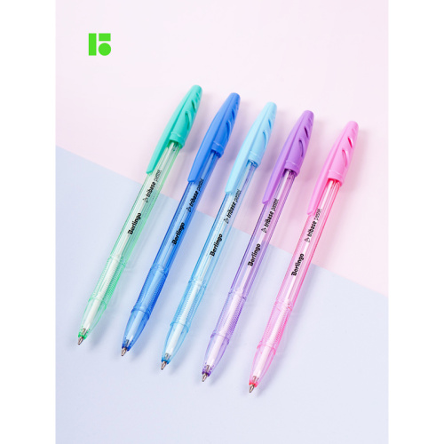 Ручка шариковая синяя 0,7мм Berlingo Tribase Pastel