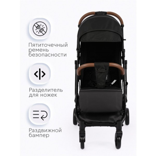 Коляска прогулочная LUNA LUX(Black)