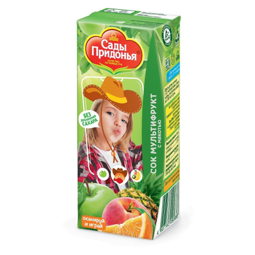 Сок Сады Придонья мультифрукт 200 мл