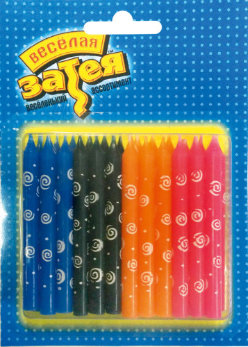 Свечи для торта Спирали 24шт.