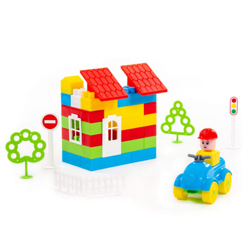 Конструктор Строитель 76дет.