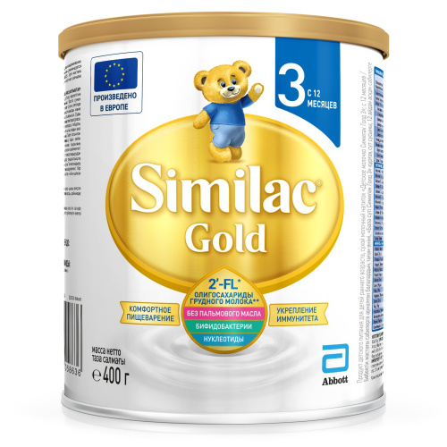 Смесь молочная Similac Gold 3 400 г с 12 месяцев