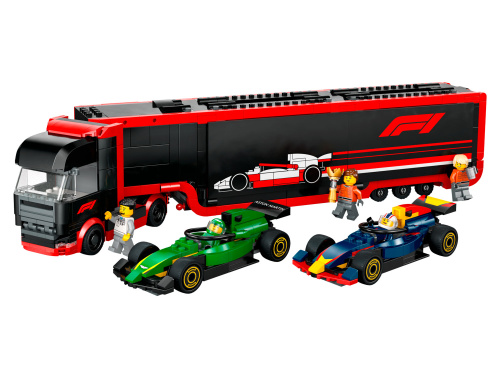 Конструктор LEGO City Грузовик F1 с болидами RB20 и AMR24 F1