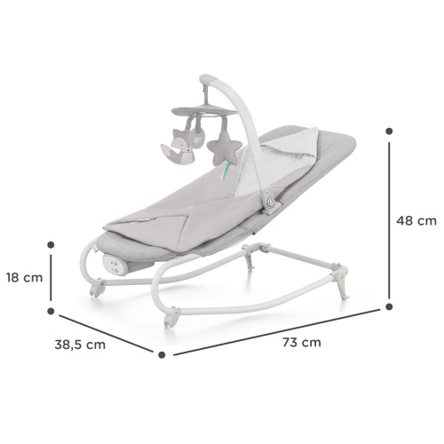 Кресло-качалка Kinderkraft FELIO 2 Stone (Grey)