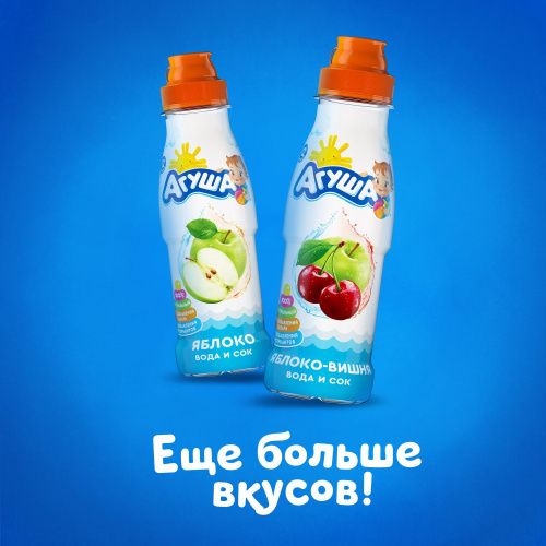 Вода с соком Агуша Садовые ягоды 300 мл 12 месяцев