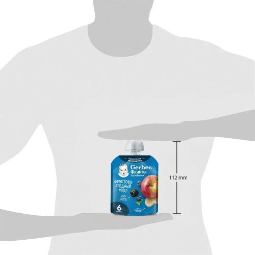 Фруктовой пюре Gerber Organic ягодный микс 90г