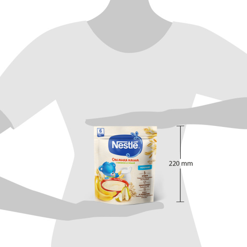 Молочная каша Nestle овсяная с бананом и грушей 200г