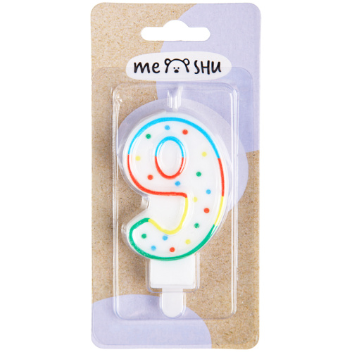 Свеча для торта цифра 9