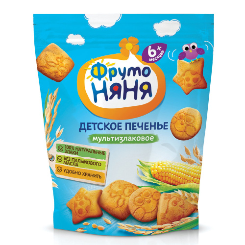 Печенье Фруто Няня мультизлаковое 120 г