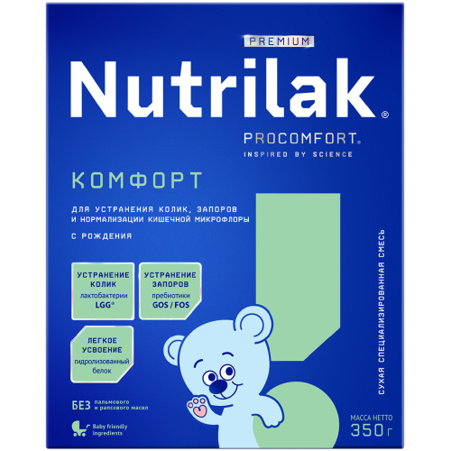 Специализированная смесь Nutrilak Комфорт Premium, 350гр