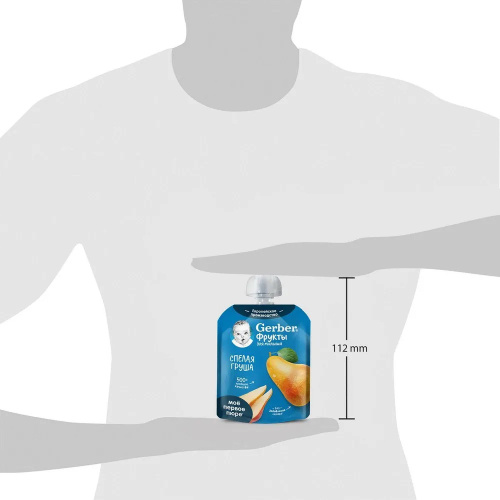 Фруктовой пюре Gerber Organic яблоко и манго 90г