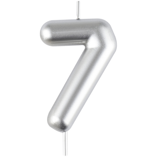 Свеча для торта MESHU Цифра 7 с держателем 6 см