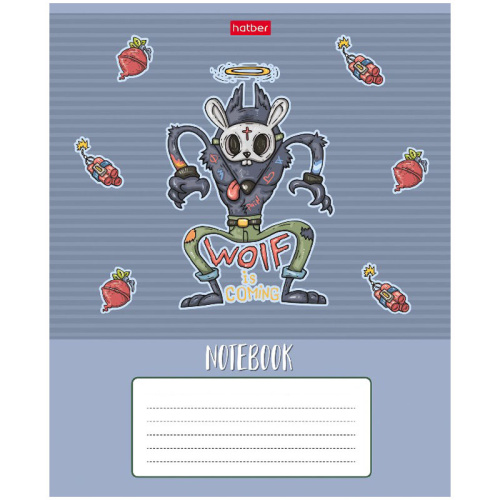 Тетрадь линия 24л. Hatber Freaky friends