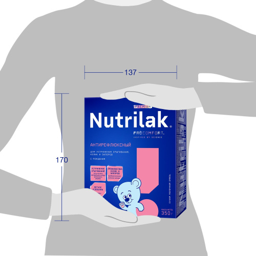 Молочная смесь Nutrilak Premium антирефлюксная, 350гр