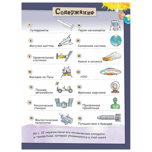 Раскраска Фантастический космос Ракеты и пришельцы.