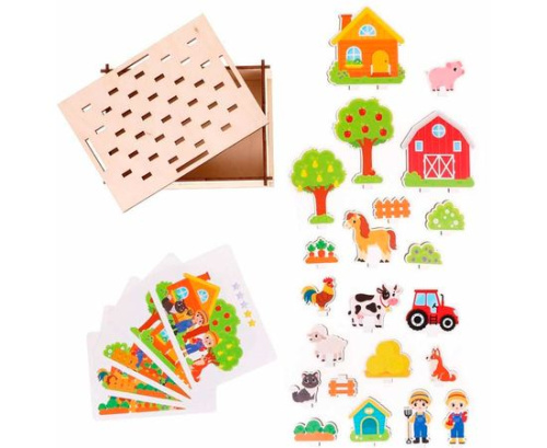 Головоломка-панорама Веселая ферма